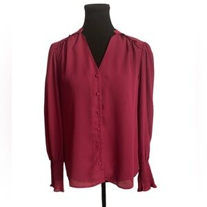 Nanette Lepore Long Sleeve Buttoned Blouse NWT M